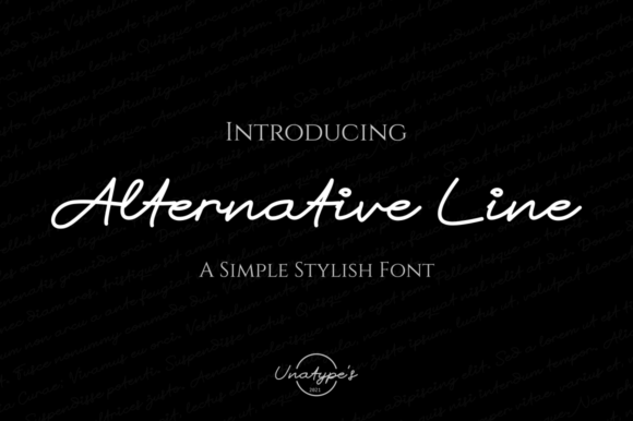 Alternative Line: A Charming Script Font for Editorial Design