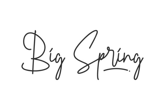 Big Spring: A Versatile Handwritten Font for Creative Campaigns