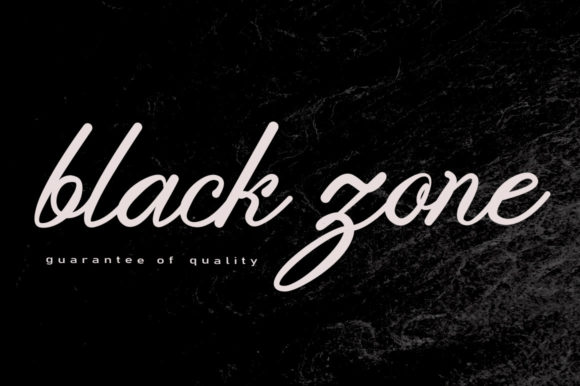 Black Zone: A Versatile Script Font for Modern Web Design