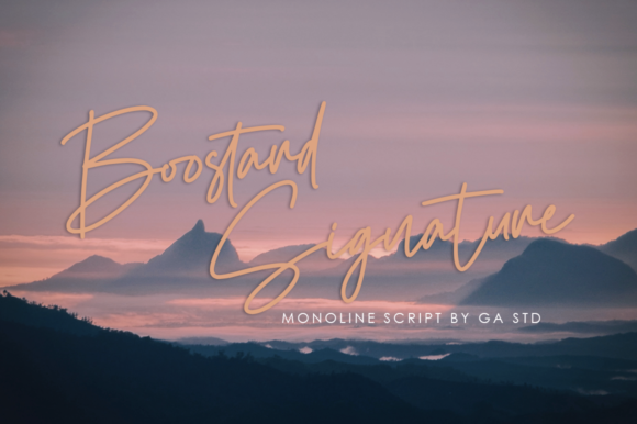 Boostard Signature: A Font for Elegant Editorial Design