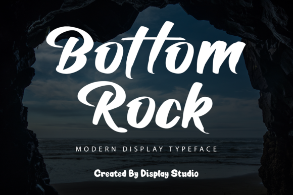 Bottom Rock: A Bold Handwritten Font for Web Design