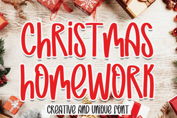 Christmas Homework: A Bold Handwritten Font for Web Design