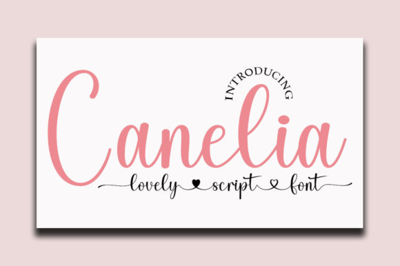 Discover Canelia: A Refined Script Font for Elegant Branding