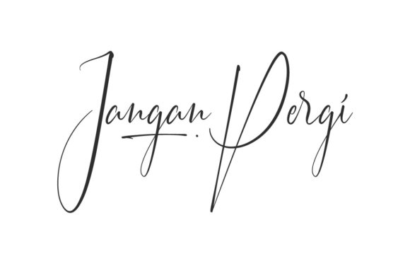 Discover Jangan Pergi: A Handwritten Font for Editorial Elegance