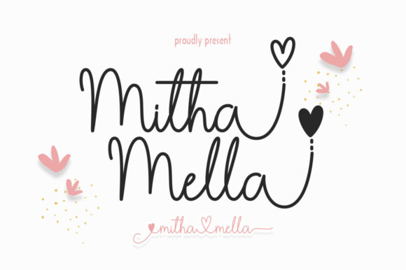 Discover Mitha Mella: A Delicate Script Font for Elegant Branding