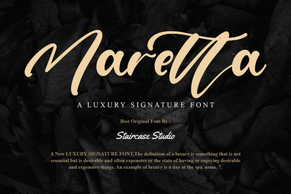 Discover the Charm of Maretta: A Perfect Script Font for Makers