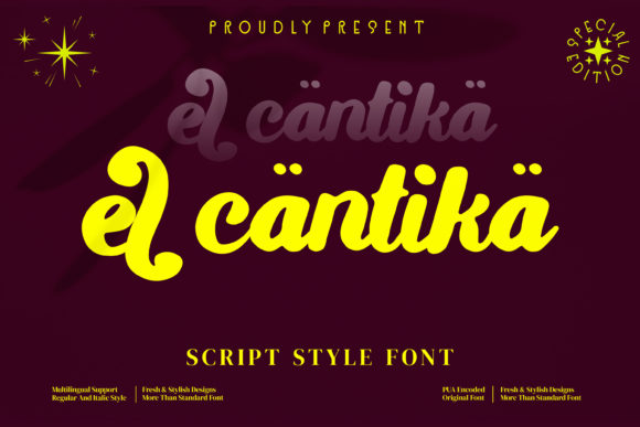 El Cantika: A Versatile Handwritten Font for Creative Branding