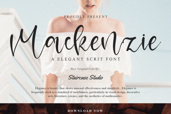 Elevate Your Editorial Design with the Graceful Mackenzie Font