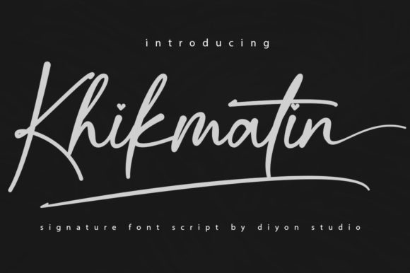 Enhance Your Brand with Khikmatin: A Stylish Calligraphy Font