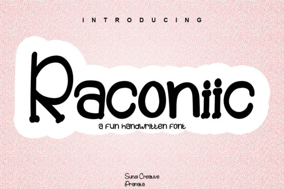 Enhance Your Brand with Raconiic: A Stylish Font Choice