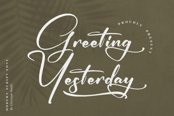 Enhance Your Web Design with Greeting Yesterday Font