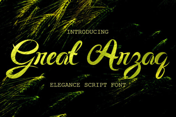 Great Arzaq: Elevate Your Brand with This Elegant Handwritten Font