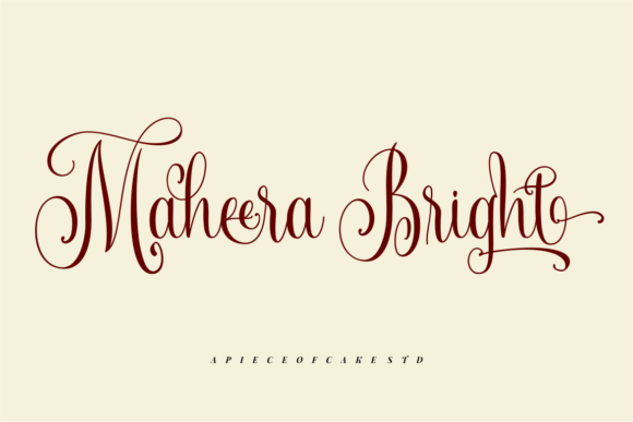Maheera Bright: A Magical Script Font for Crafters