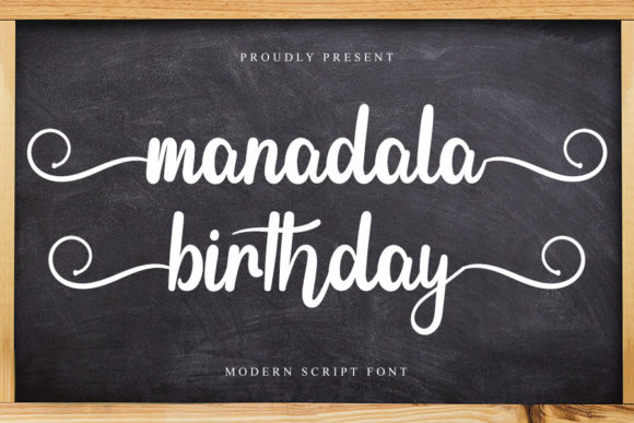 Manadala Birthday: A Stylish Font for Engaging Campaigns