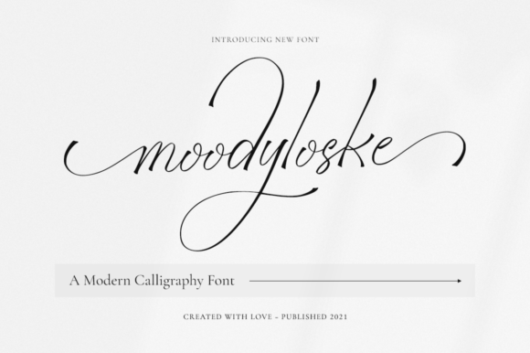 Moodyloske: A Graceful Script Font for Creative Makers
