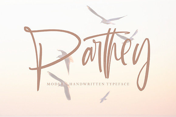 Parthey: A Stylish Handwritten Font for Web Design