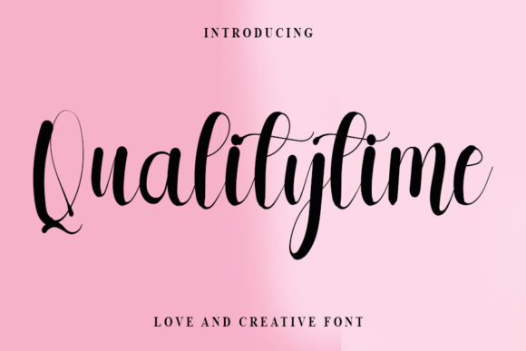 Qualitytime: A Charming Handwritten Font for Web Design
