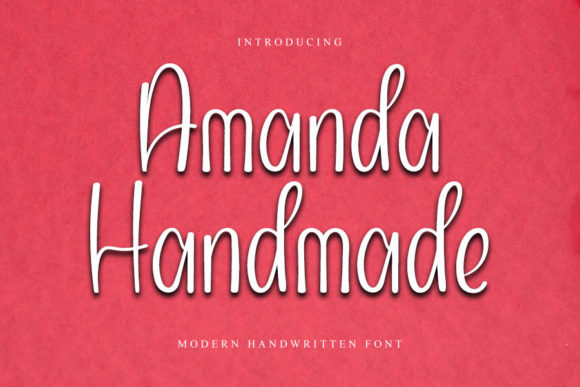 Transform Your Brand with Amanda Handmade Font
