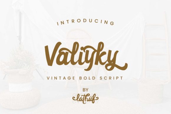 Valiyky: A Vintage Script Font for Elegant Branding