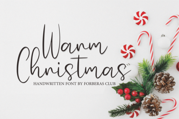 Warm Christmas: A Charming Script for Festive Designs