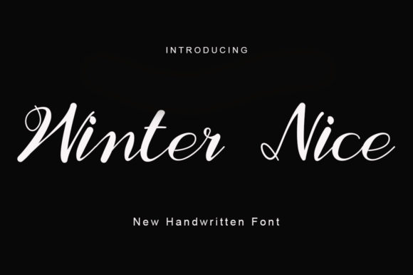 Winter Nice: A Handwritten Font for Creative Branding